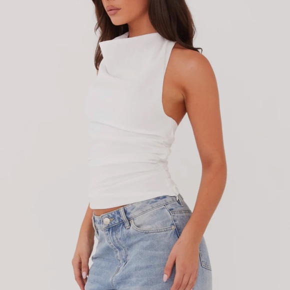 Peppermayo Exclusive
Cloud Whisper Linen Top - White - Picture 2 of 7